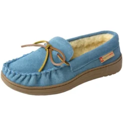 Alpine Swiss Sabine Womens Genuine Suede Shearling Slip On Moccasin Slippers -Noble Heels GUEST 30a09cfd 66b1 4af1 819e bf4ecfb101fe