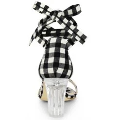 Allegra K Women's Check Lace Up Clear Chunky Heels Sandals 13 Allegra K Women's Check Lace Up Clear Chunky Heels Sandals -Noble Heels GUEST 31d026eb 99e3 4faf 91ac 793346aece48