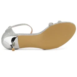 Allegra K Women's Stiletto Kitten Heels Glitter Heel Sandals -Noble Heels GUEST 3318f2b0 4aba 4bae 88f8 f1842b14e1fc