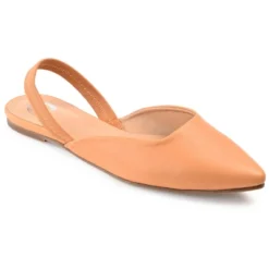 Journee Collection Womens Mallorca Pull On Almond Toe Sling-Back Flats -Noble Heels GUEST 34562221 1387 49d3 8b3b 09edd205e341