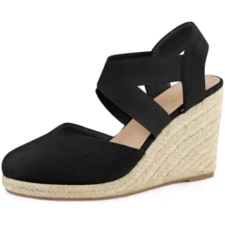 Perphy Platform Closed Toe Espadrille Wedge Heel Sandals For Women -Noble Heels GUEST 34bbaaa0 919f 4ad9 afb7 b01d5672855f