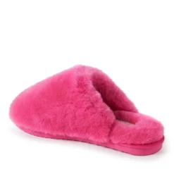 Fireside By Dearfoams Women's Shelly Beach Genuine Shearling Scuff Slippers