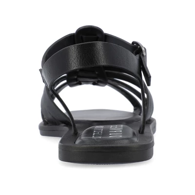 Journee Collection Womens Benicia Tru Comfort Foam Buckle Flat Sandals 4 Journee Collection Womens Benicia Tru Comfort Foam Buckle Flat Sandals - Image 2