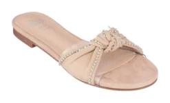 GC Shoes Rihanna Knotted Embellished Lucite Slide Flat Sandals -Noble Heels GUEST 370173d2 242e 4ea2 b577 4dae56f31bf2