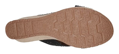 GC Shoes Malia Embellished Cross Strap Comfort Slide Wedge Sandals 6 GC Shoes Malia Embellished Cross Strap Comfort Slide Wedge Sandals - Image 4