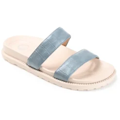 Journee Collection Womens Stellina Slide Flat Sandals -Noble Heels GUEST 39d6e63f 3d33 489c 97c9 4674115f58dd