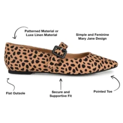 Journee Collection Womens Karissa Buckle Pointed Toe Mary Jane Flats -Noble Heels GUEST 39f98527 56b9 49c6 b52e d4e8079d20d8