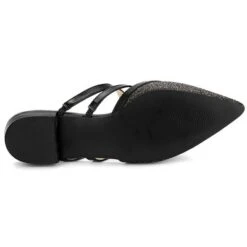 Allegra K Women's Glitter Pointed Toe Flats Mules -Noble Heels GUEST 3a2ce83d 70ba 4ccc 9228 c6cadc42dda9