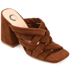 Journee Collection Womens Dorisa Open Square Toe Block Heel Sandals -Noble Heels GUEST 3a722172 486e 466f 95a1 80fdc7827203