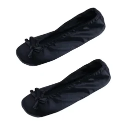 CTM Women's Satin Ballerina Slipper House Shoe (Pack Of 2) -Noble Heels GUEST 3a85bcd7 f247 4586 9db3 938e76dc8c47