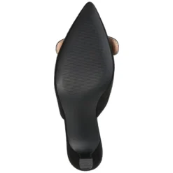 Journee Collection Womens Vianna Kitten Heel Mules Pointed Toe Pumps -Noble Heels GUEST 3dc625fb a2c1 4755 9598 77f676beb503