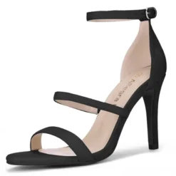 Allegra K Women's Open Toe Triple Straps Stiletto High Heel Sandals -Noble Heels GUEST 3e1ef39f 0227 4196 b107 4020fd0b9bfb