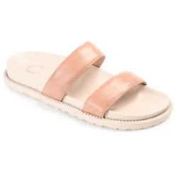 Journee Collection Womens Stellina Slide Flat Sandals -Noble Heels GUEST 3fad840d 5482 491f 82c4 83ee913ddd00