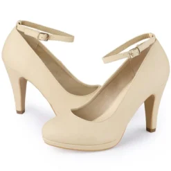 Allegra K Women's Round Toe Stiletto Heel Ankle Strap Pumps 32 Allegra K Women's Round Toe Stiletto Heel Ankle Strap Pumps -Noble Heels GUEST 40ee6eed 371d 4c79 b9b1 78c41b6515a0