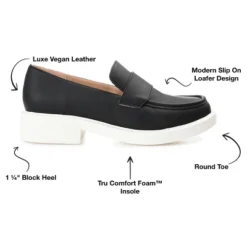 Journee Collection Womens Saydee Loafer Round Toe Slip On Flats -Noble Heels GUEST 4182285b aaa7 46ec a284 7a11559b41ea