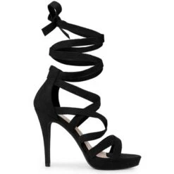 Perphy Strappy Platform Lace Up Stiletto Heels Sandals For Women -Noble Heels GUEST 44fb87df 893a 4ccb b6d8 a3314461b0d3