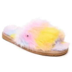 Minnetonka Women's Faux Fur Lolo Slide Slipper -Noble Heels GUEST 4526f8d1 3487 4262 ae51 518f000faeb4