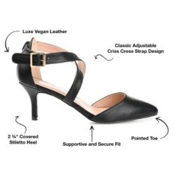 Journee Collection Womens Riva Pointed Toe Mid Heel Pumps -Noble Heels GUEST 4649c783 5a50 44fd 9c71 b09da96e86c8