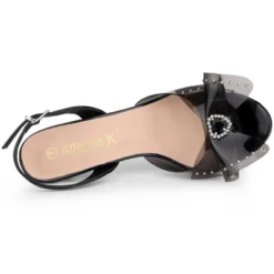 Allegra K Women's Slingback Rhinestone Open Toe Stiletto Heels Sandals -Noble Heels GUEST 46985441 0366 438d b056 385cd08fa04e