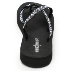 Minnetonka Women's Cotton Hanna Thong Sandals -Noble Heels GUEST 46c363c3 848c 4c73 bcbe 9f98a936fd74