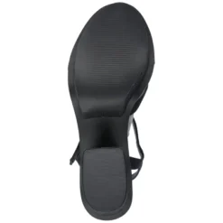 Journee Collection Womens Garner Knit Inset Platform Block Heel Sandals -Noble Heels GUEST 47aa3900 af46 4267 aaf6 62cbce4c9a73