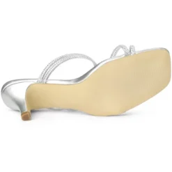 Allegra K Women's Rhinestone Strappy Kitten Heel Slide Heels Sandals 16 Allegra K Women's Rhinestone Strappy Kitten Heel Slide Heels Sandals -Noble Heels GUEST 484aee65 018e 46af 8a25 df2b3c54eab1