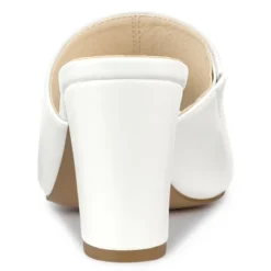 Allegra K Women's Slip On Block Heel Slide Sandals -Noble Heels GUEST 48cd39ea c68e 4d77 8914 a4bce38dec50