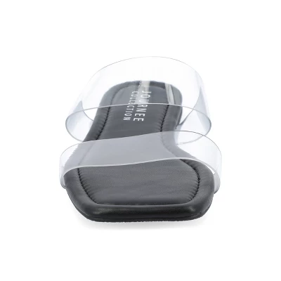 Journee Collection Womens Amata Tru Comfort Foam Lucite Strap Slide Sandals 7 Journee Collection Womens Amata Tru Comfort Foam Lucite Strap Slide Sandals - Image 5