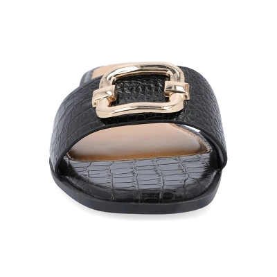 Journee Collection Womens Joarie Tru Comfort Foam Slip On Croco Slide Sandals 7 Journee Collection Womens Joarie Tru Comfort Foam Slip On Croco Slide Sandals - Image 5