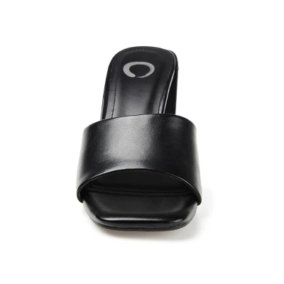 Journee Collection Womens Alisia Open Toe High Block Heel Pumps 7 Journee Collection Womens Alisia Open Toe High Block Heel Pumps - Image 5