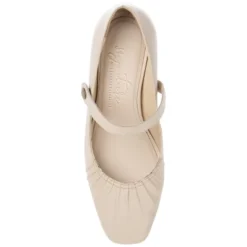 Journee Signature Womens Genuine Leather Ellsy Mary Jane Low Stacked Heel Square Toe Pumps -Noble Heels GUEST 4d2be50f e604 443a a556 a8d71ceae5dd