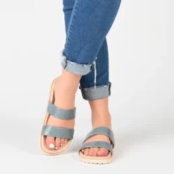 Journee Collection Womens Stellina Slide Flat Sandals -Noble Heels GUEST 4d3f4f9d 89e6 4083 b1cb 48807ca59bfc