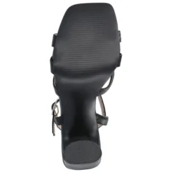 Journee Collection Womens Gibssen Ankle Strap Covered Block Heel Sandals -Noble Heels GUEST 5058a410 9056 4f65 ac15 171baac541ac