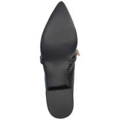 Journee Collection Womens Cait Textured Material Slip On Mary Jane Flats -Noble Heels GUEST 50b87f54 7f03 44c0 bdcb 920051e8733e