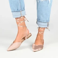 Journee Collection Womens Theia Tru Comfort Foam Tie Up Pointed Toe Ballet Flats -Noble Heels GUEST 5227b6cf e3c8 4b3b 96c8 a1def6e380fd