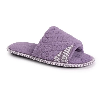 MUK LUKS Women's Sally Open Toe Scuff Slipper 12 MUK LUKS Women's Sally Open Toe Scuff Slipper - Image 10