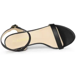 Allegra K Women's Slingback Chunky High Heels Sandals -Noble Heels GUEST 5450b326 64ae 4452 b89f 5927b03d89c7