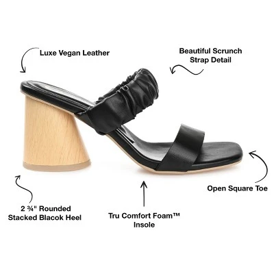 Journee Collection Womens Fayth Tru Comfort Foam Open Square Toe Block Heel Sandals 9 Journee Collection Womens Fayth Tru Comfort Foam Open Square Toe Block Heel Sandals - Image 7