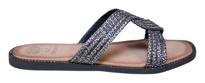 GC Shoes Janell Knotted Woven Slide Flat Sandal 3 GC Shoes Janell Knotted Woven Slide Flat Sandal