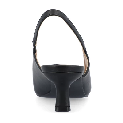 Journee Collection Womens Paulina Kitten Heel Sling Back Pointed Toe Pumps 4 Journee Collection Womens Paulina Kitten Heel Sling Back Pointed Toe Pumps - Image 2