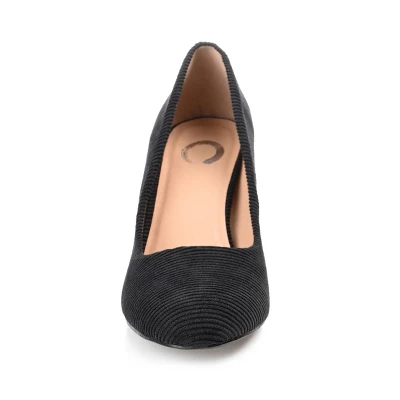 Journee Collection Womens Fai Round Toe Mid Block Heel Pumps 7 Journee Collection Womens Fai Round Toe Mid Block Heel Pumps - Image 5