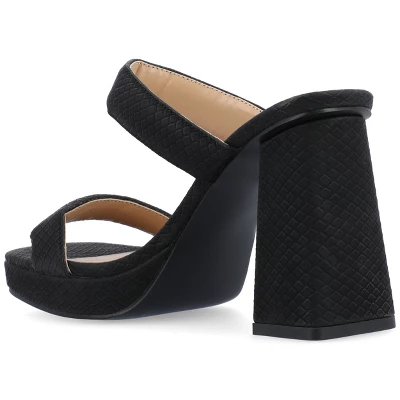 Journee Collection Womens Jaell Multi Strap Covered Block Heel Platform Sandals 8 Journee Collection Womens Jaell Multi Strap Covered Block Heel Platform Sandals - Image 6