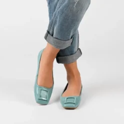 Journee Collection Womens Zimia Tru Comfort Foam Ballet Slip On Square Toe Flats -Noble Heels GUEST 5b9757b0 3df1 4663 b711 c2c3a583dabe