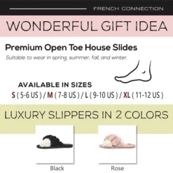 French Connection Women's Criss Cross Slipper Slides - Slippers For Women 13 French Connection Women's Criss Cross Slipper Slides - Slippers For Women -Noble Heels GUEST 5cb9a1c6 6edd 479b a455 44f3f2945740