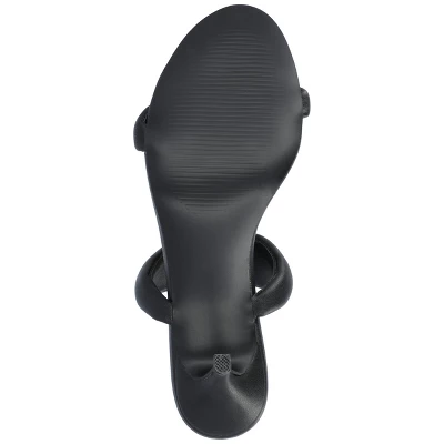 Journee Collection Womens Mellody Light Puff Strap Slip On Open Toe Pumps 6 Journee Collection Womens Mellody Light Puff Strap Slip On Open Toe Pumps - Image 4