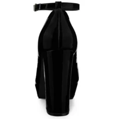 Allegra K Women's Platform Ankle Strap Chunky Heel Mary Janes Pumps -Noble Heels GUEST 5fc62fe6 8f0b 4343 8eda 877c2282d272