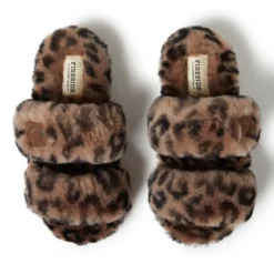 Dearfoams Women's Benalla Shearling Double Band Slide On Sawtooth Outsole -Noble Heels GUEST 6155ad0c 3492 432c b6b5 2be1c4cad10b