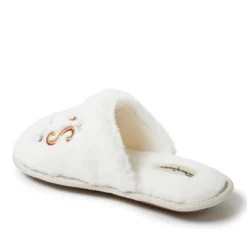 Dearfoams Women's Fluffy Holiday Celebration Gifting Scuff Slipper -Noble Heels GUEST 625eb4e5 6100 4ec8 a493 bf33e16aed20