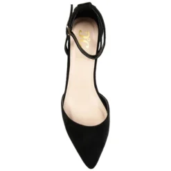 Journee Collection Womens Arkie Buckle Pointed Toe Sliver Wedge -Noble Heels GUEST 6262722b 235f 4084 92c8 3206c361b0aa