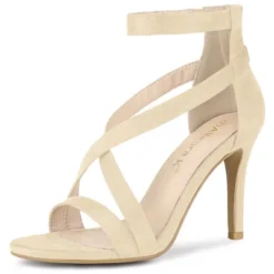 Allegra K Women's Zipper Ankle Strap Stiletto Sandals 21 Allegra K Women's Zipper Ankle Strap Stiletto Sandals -Noble Heels GUEST 6403e575 39a5 4d48 90d0 76a3b1182043